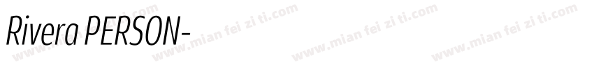 Rivera PERSON字体转换